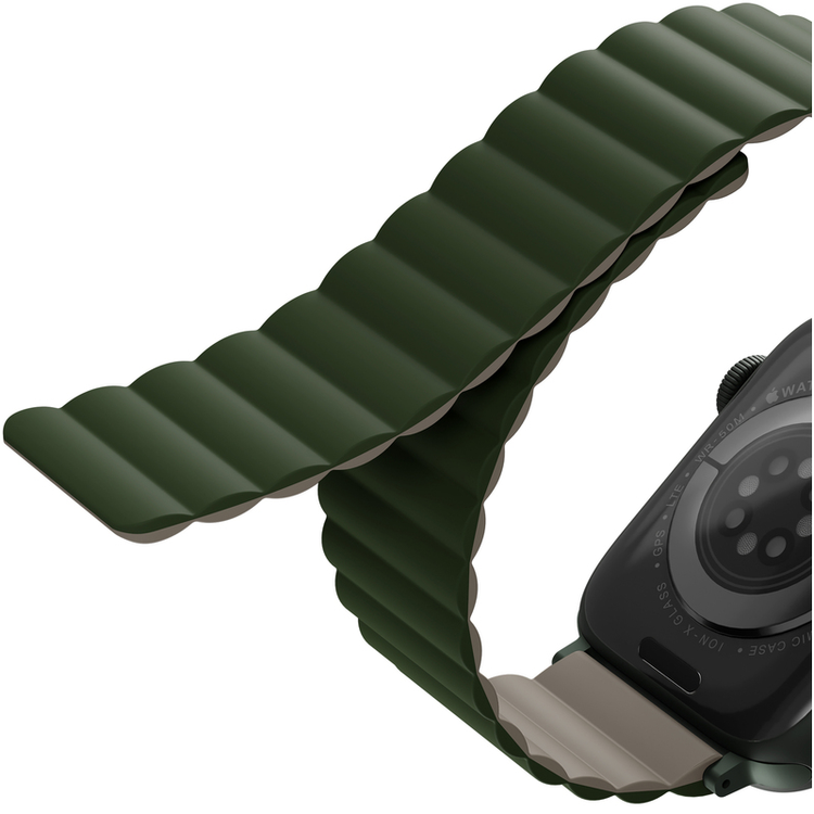 Uniq | Revix reversible moss green and tan watch band - Apple Series | REVMGRNTAN
