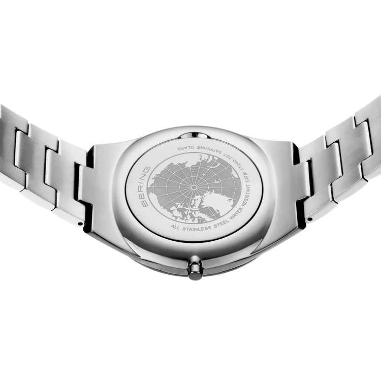 Bering | Ultra Slim blue 40mm dial and stainless steel links | 17240-707