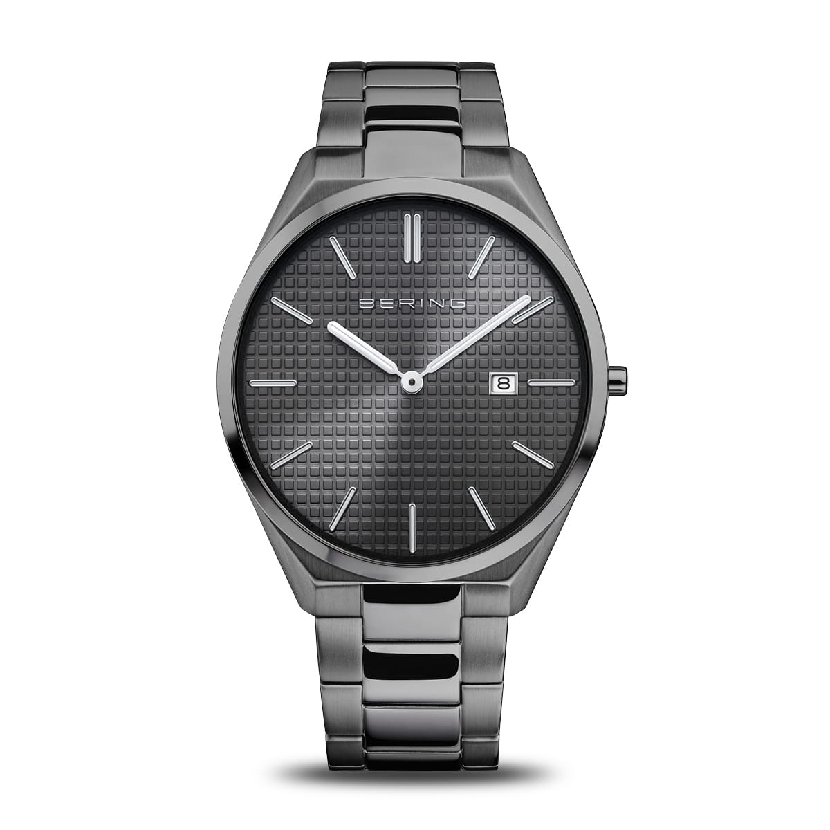 Bering | Ultra Slim grey 40mm dial and stainless steel links | 17240-777