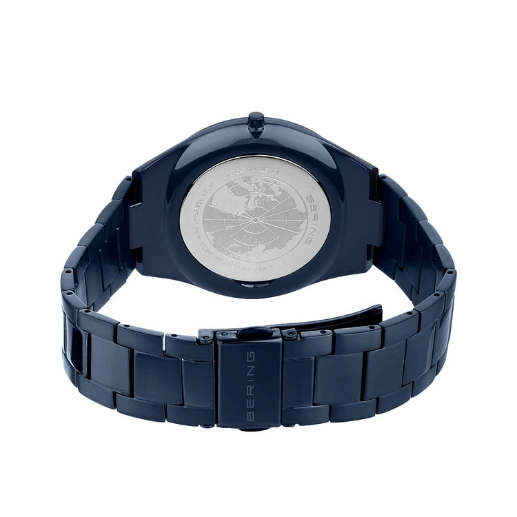 Bering | Ultra Slim blue 40mm dial and blue stainless steel links | 17240-797