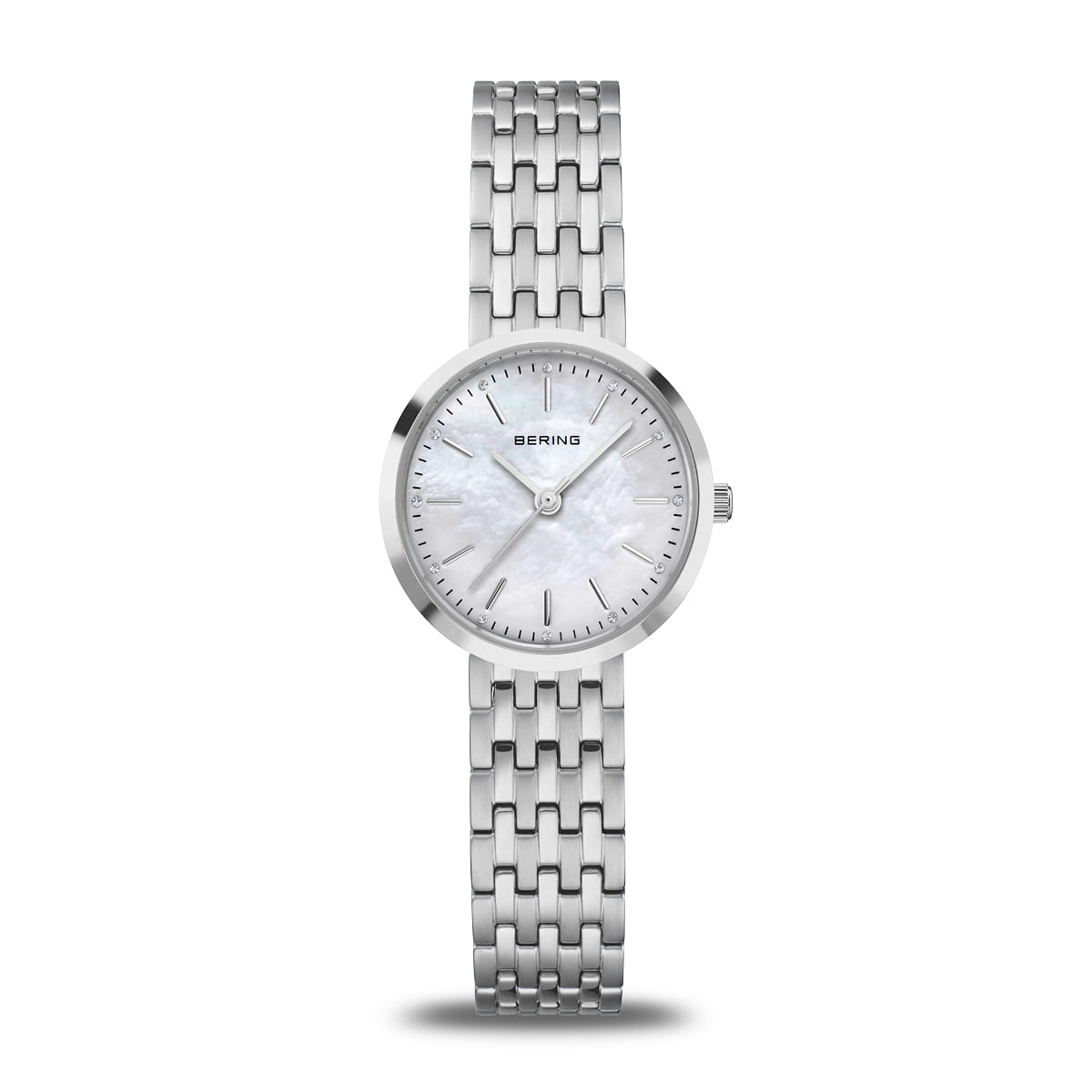 Bering | Classic polished silver 26mm mother of pearl dial | 19126-700