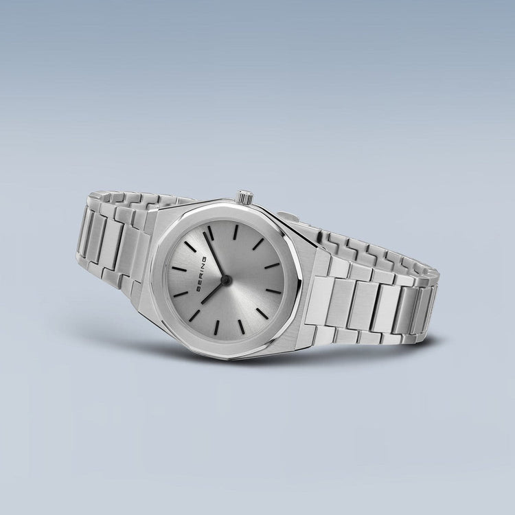 Bering | Classic polished silver 32mm dial links | 19632-700