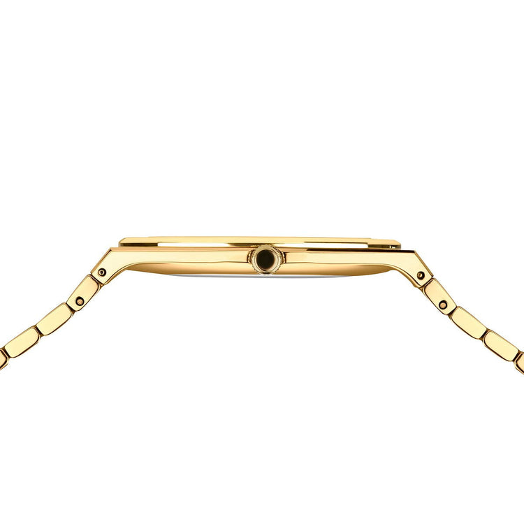 Bering | Classic polished gold and 41mm silver dial | 19641-730