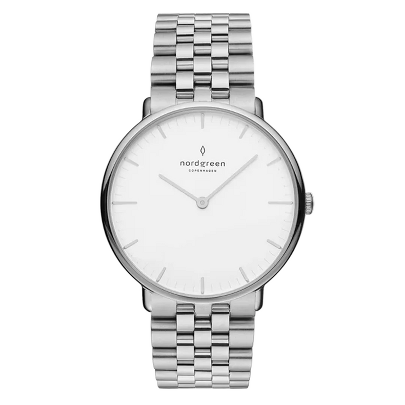 Nordgreen | Native silver white 32mm dial | NR32SI5LSIXX