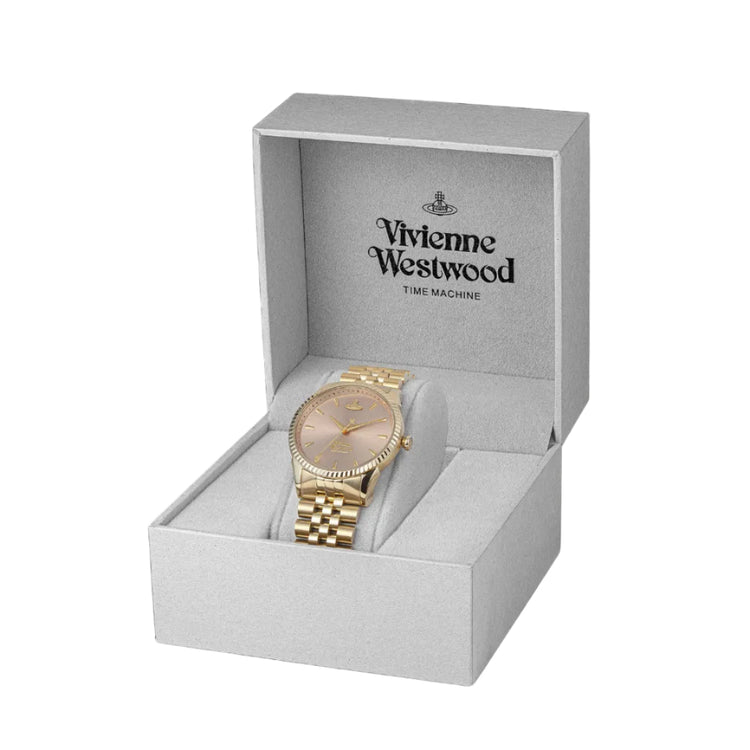 Vivienne Westwood | Seymore pink 38mm dial gold links | VV240PKGD