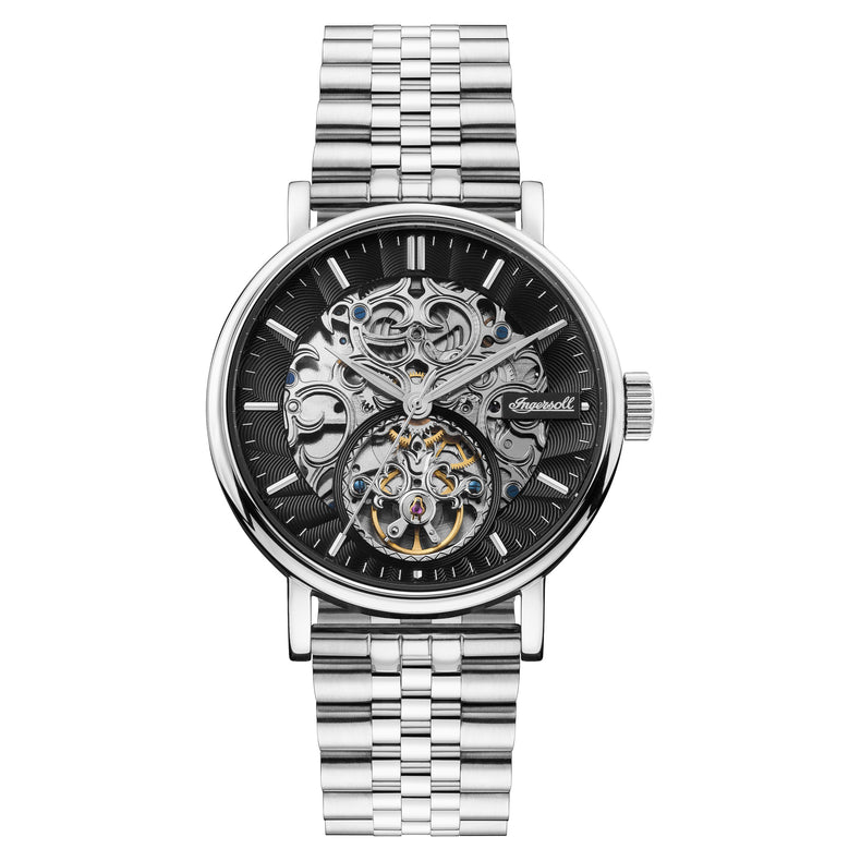 Ingersoll | Charles automatic silver 44mm black dial| I05804