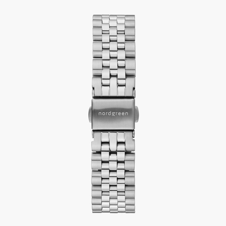 Nordgreen | Silver 5 link 14mm strap band (28mm dial) | ST14POSI5LSI