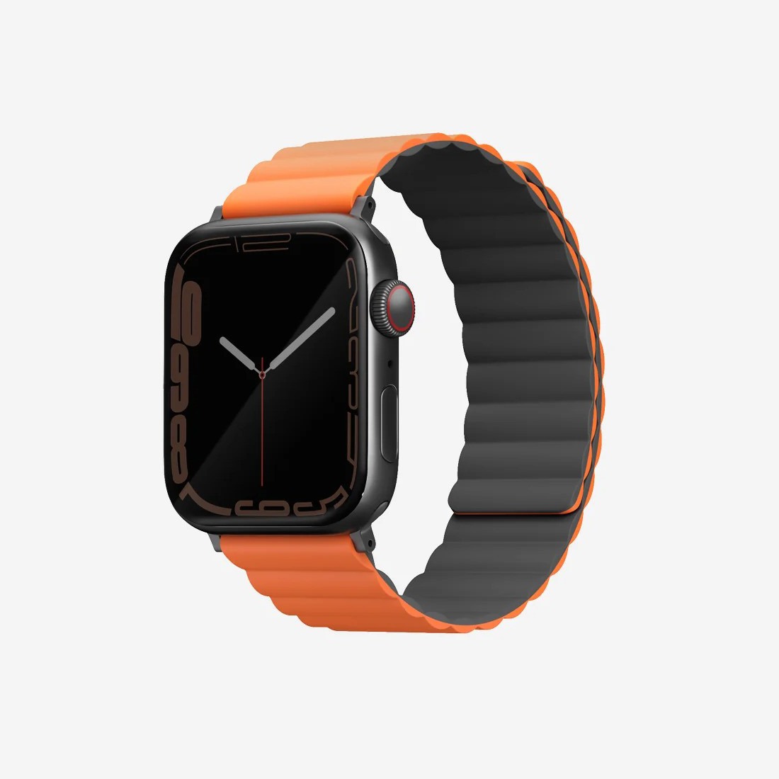 Uniq | Revix reversible grey and orange watch band - Apple Series | REVGRYORG