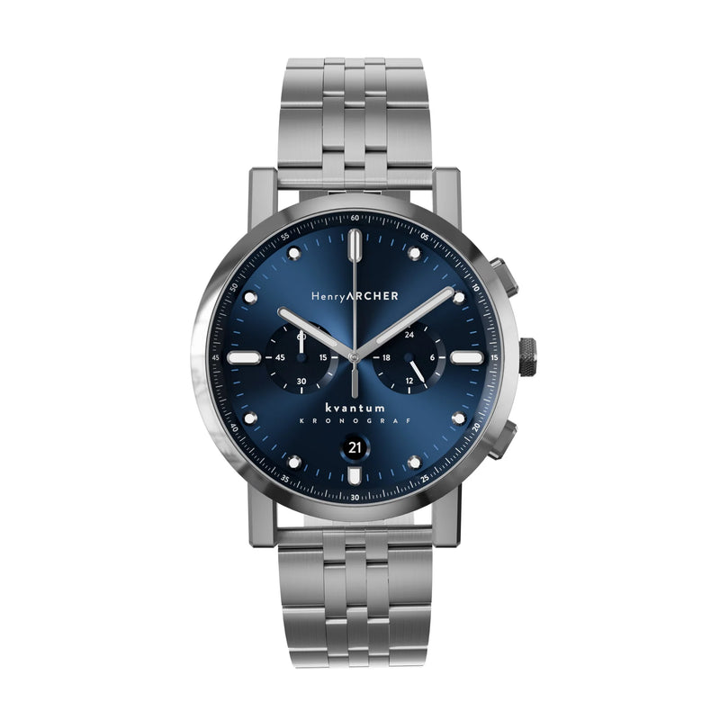 Henry Archer | Kvantum - Apeks 41mm dial storm grey link | HA-KV-AP-SG