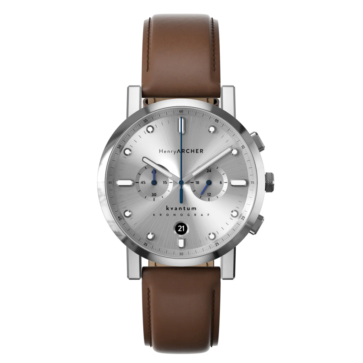 Henry Archer | Kvantum - Matriks 41mm dial windsor tan leather | HA-KV-MA-WT