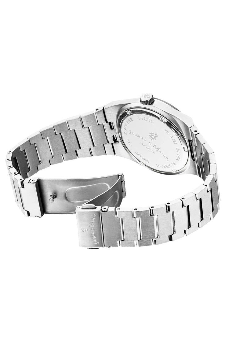 Jacques du Manoir | Horizon green 41mm dial silver | JWG03503