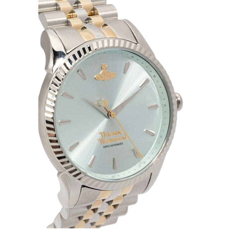 Vivienne Westwood | Seymore green 38mm dial two tone silver gold | VV240LGRSG