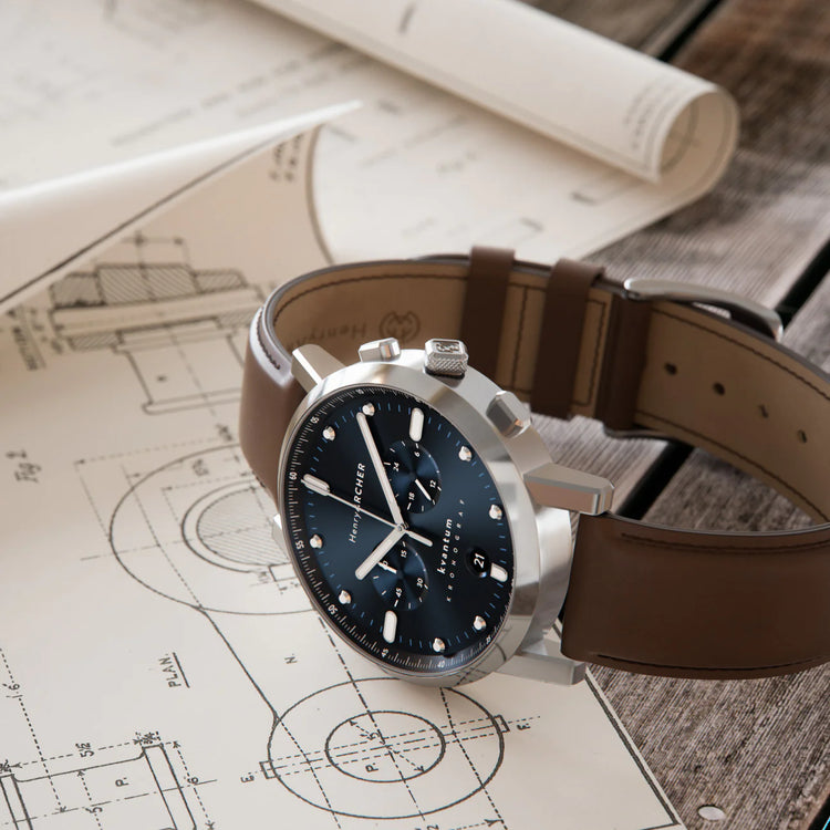 Henry Archer | Kvantum - Apeks 41mm dial windsor tan leather | HA-KV-AP-WT