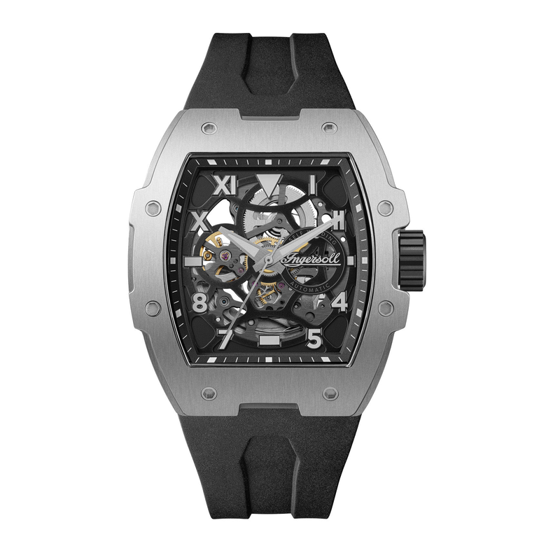 Ingersoll | Play Silver 45mm dial black rubber | I15301