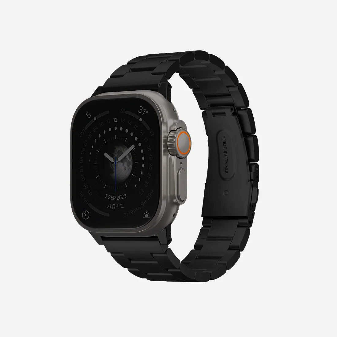 Uniq | Osta black stainless steel watch band - Apple Series | OSTABLK