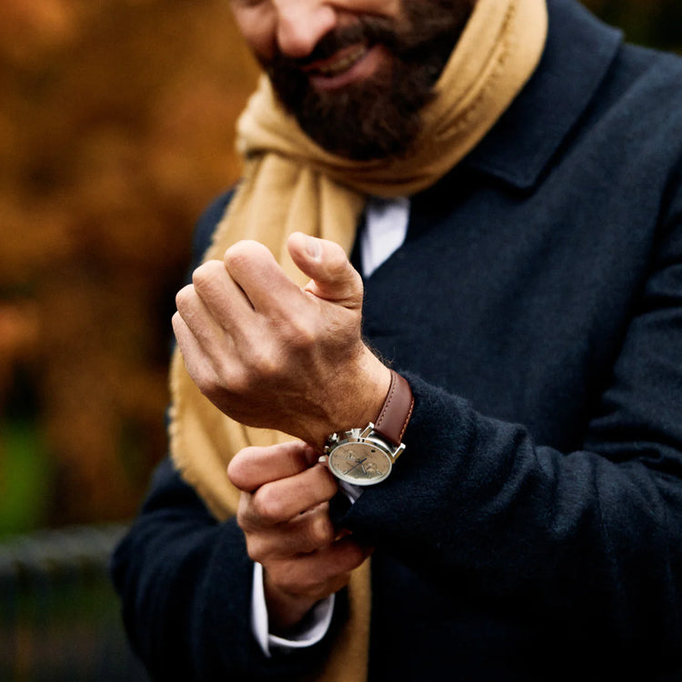 Henry Archer | Kvantum - Matriks 41mm dial windsor tan leather | HA-KV-MA-WT