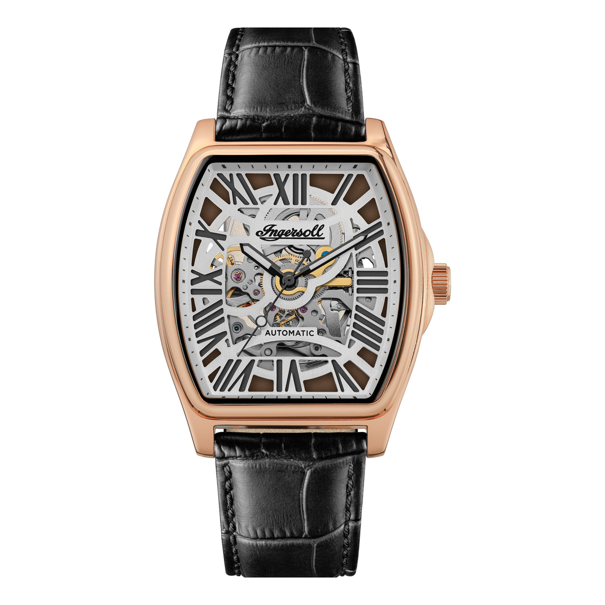 Ingersoll | California automatic rose gold 39mm dial black leather | I14201