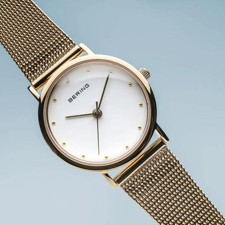 Bering | Classic 26mm Gold Milanese Strap | 13426-334