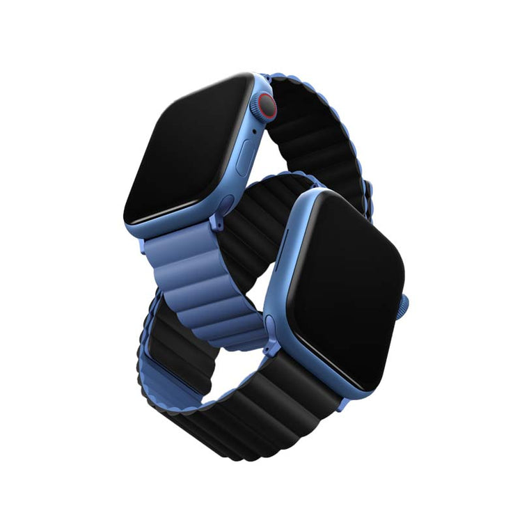 Uniq | Revix reversible blue and black watch band - Apple Series | REVBLUBLK