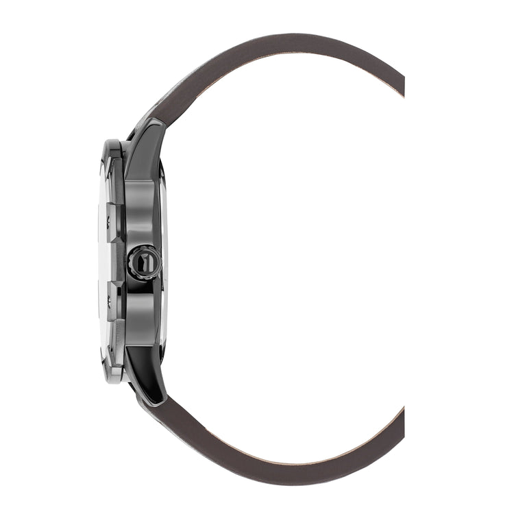 G-STAR | Constructed Bold blue and black 43mm dial brown leather | GSW.506.05