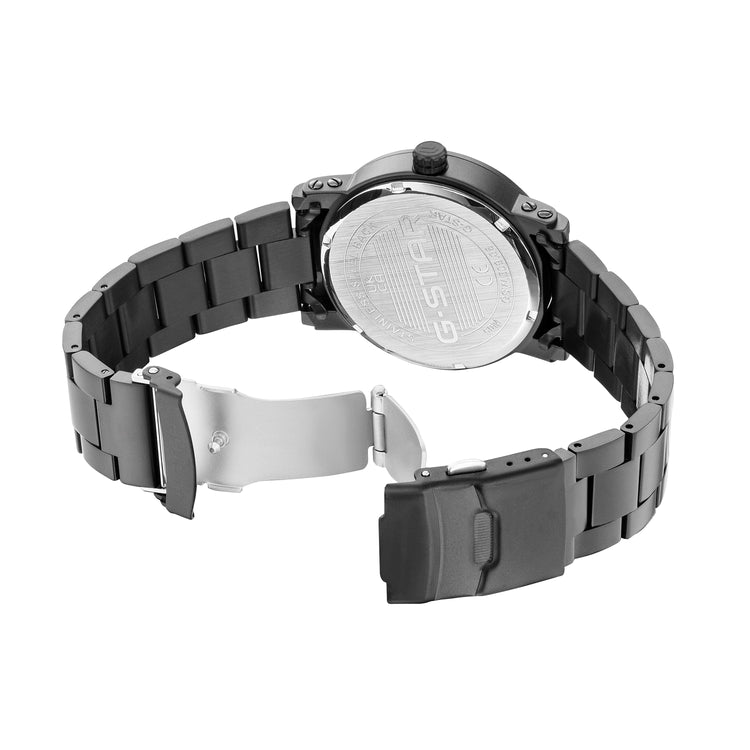 G-STAR | Rovic Multifunction black 42 mm dial black link | GSW.509.08