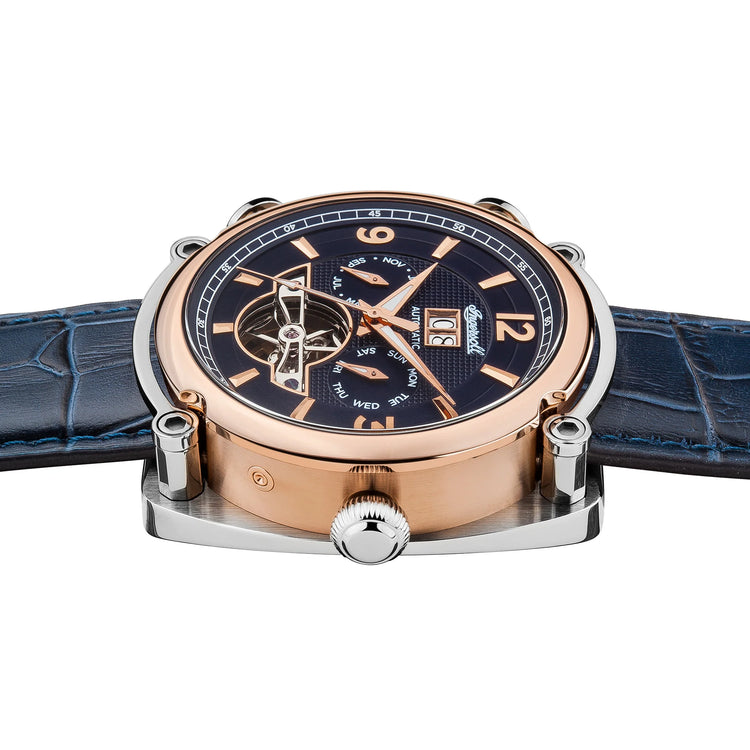 Ingersoll | Michigan automatic blue leather 45mm dial | I01101