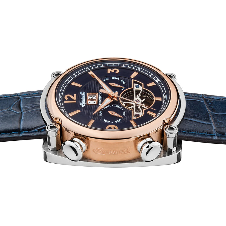 Ingersoll | Michigan automatic blue leather 45mm dial | I01101