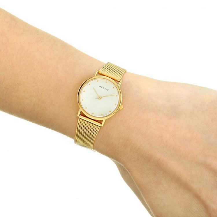 Bering | Classic 26mm Gold Milanese Strap | 13426-334