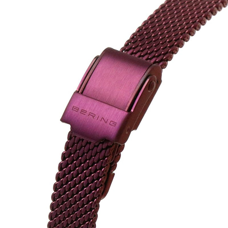 Bering | Classic rose gold and purple 22mm dial milanese | 11022-969