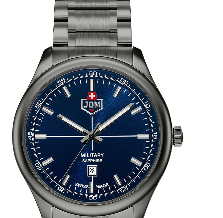 JDM Military | Alpha mission gun metal grey 42mm dial | JDM-WG010-03