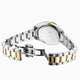 Two-tone silver and gold watch on a white background