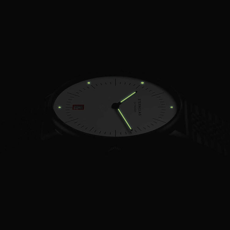 Sternglas | Naos Limited edition Bauhaus III 38mm dial metal band | S01-NAB15-CA01