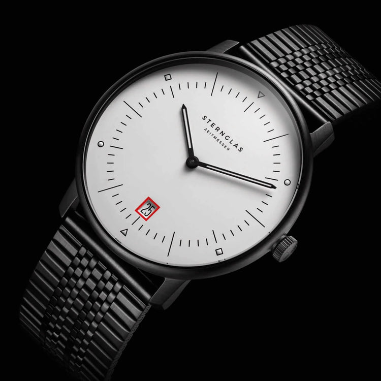 Sternglas | Naos Limited edition Bauhaus III 38mm dial metal band | S01-NAB15-CA01