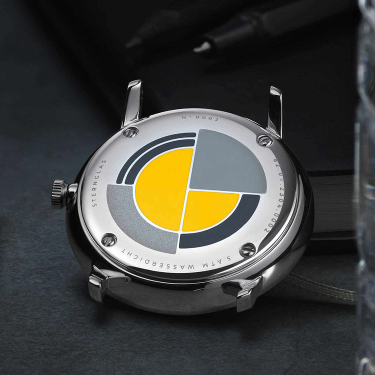 Sternglas | Naos edition yellow 38mm dial nylon band | S01-NAY23-NY01