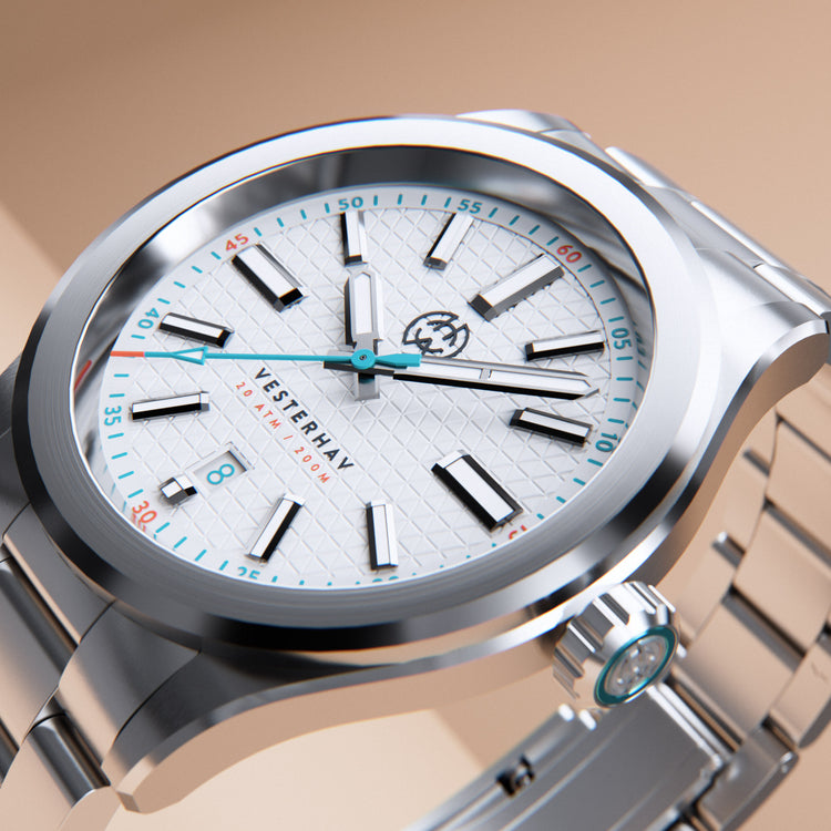 Henry Archer | Vesterhav - Optic White - 40mm dial | HAC-VES-OPW-3LI