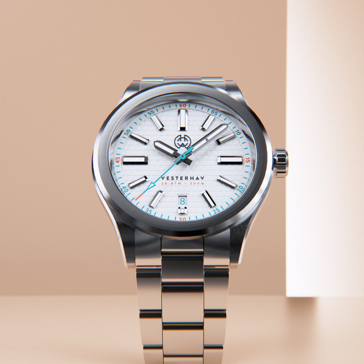 Henry Archer | Vesterhav - Optic White - 40mm dial | HAC-VES-OPW-3LI