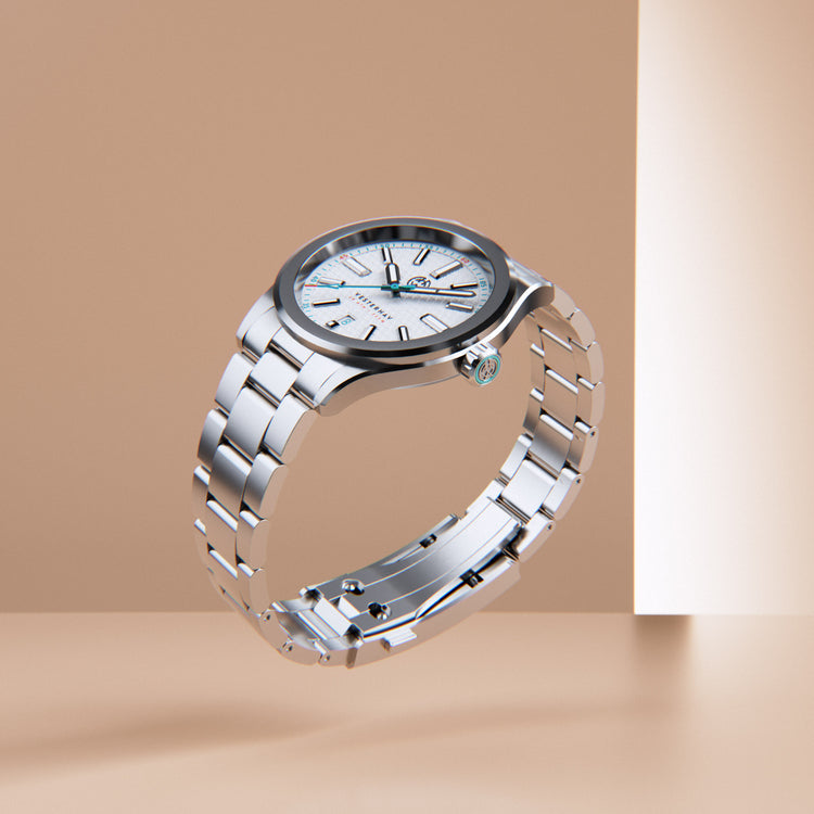 Henry Archer | Vesterhav - Optic White - 40mm dial | HAC-VES-OPW-3LI