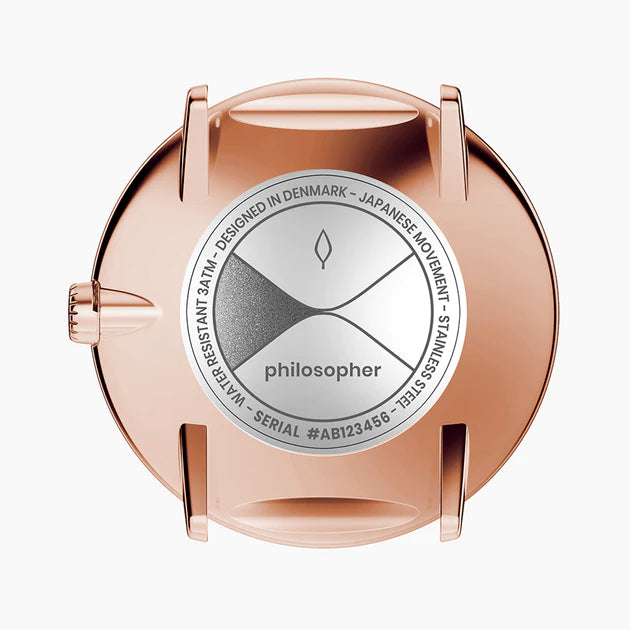 Nordgreen | Philosopher rose gold 40mm dial and 3-link | PH40RG3LROBM