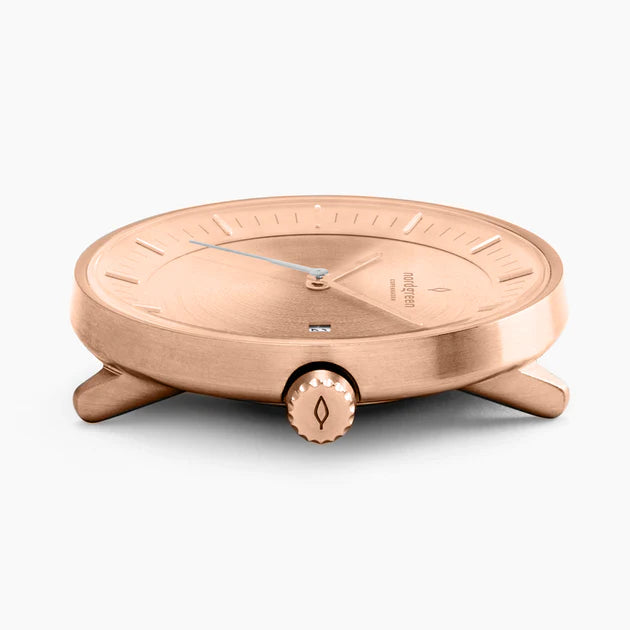 Nordgreen | Philosopher rose gold 40mm dial and 3-link | PH40RG3LROBM