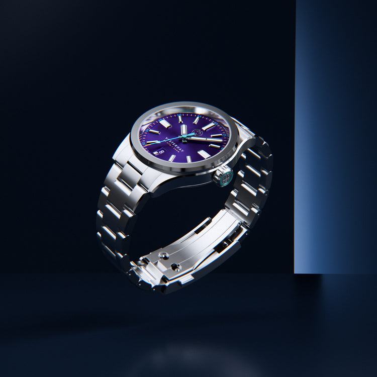 Henry Archer | Vesterhav - Polaris Purple - 40mm dial | HAC-VES-POB-3LI