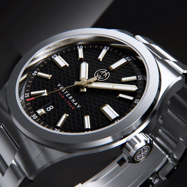 Henry Archer | Vesterhav - Raven - 40mm dial | HAC-VES-RVN-3LI