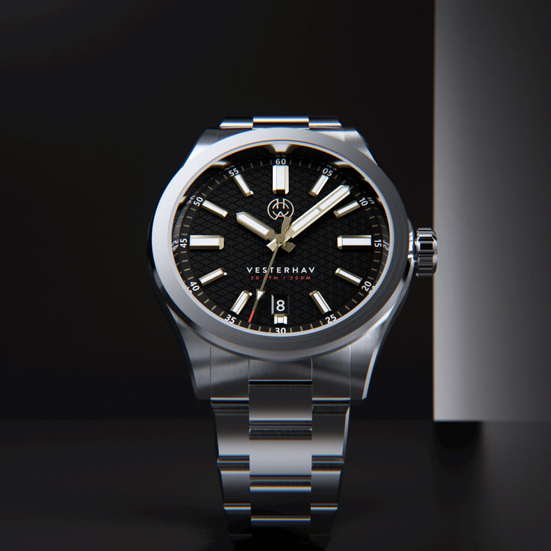 Henry Archer | Vesterhav - Raven - 40mm dial | HAC-VES-RVN-3LI
