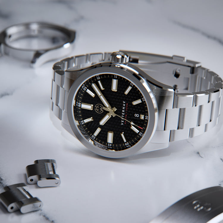 Henry Archer | Vesterhav - Raven - 40mm dial | HAC-VES-RVN-3LI