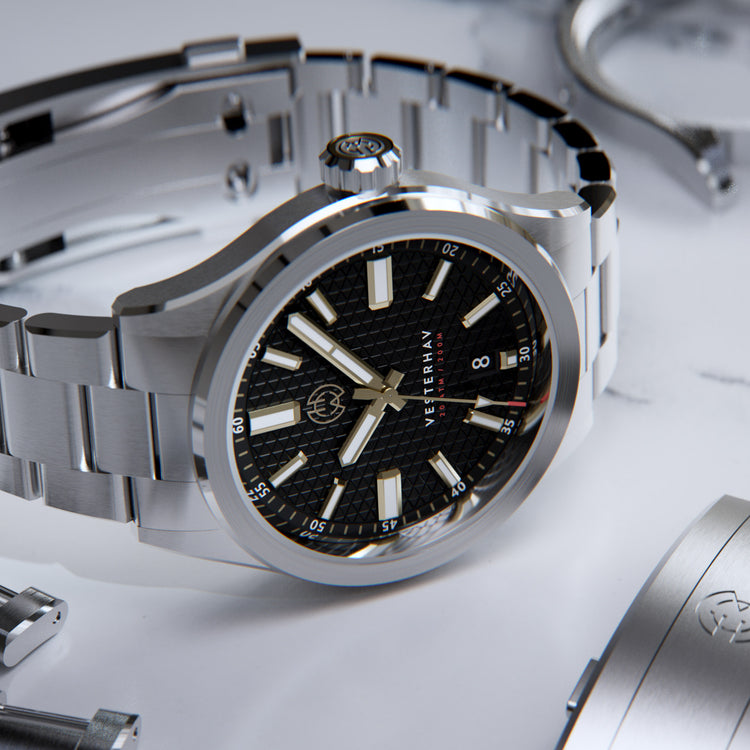 Henry Archer | Vesterhav - Raven - 40mm dial | HAC-VES-RVN-3LI