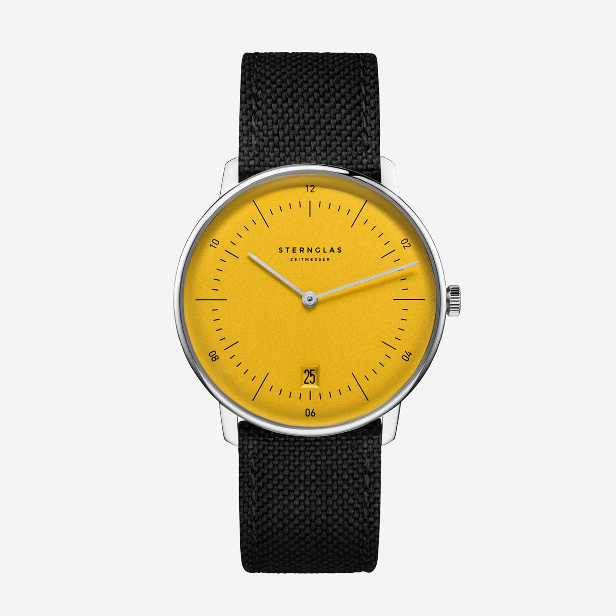 Sternglas | Naos edition yellow 38mm dial nylon band | S01-NAY23-NY01
