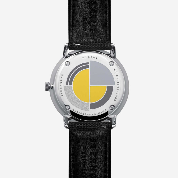 Sternglas | Naos edition yellow 38mm dial nylon band | S01-NAY23-NY01