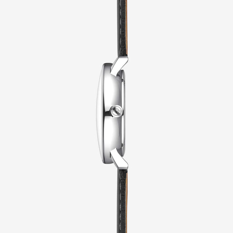 Sternglas | Naos Moonphase blue 38mm dial black leather band | S01-NM06-BR02