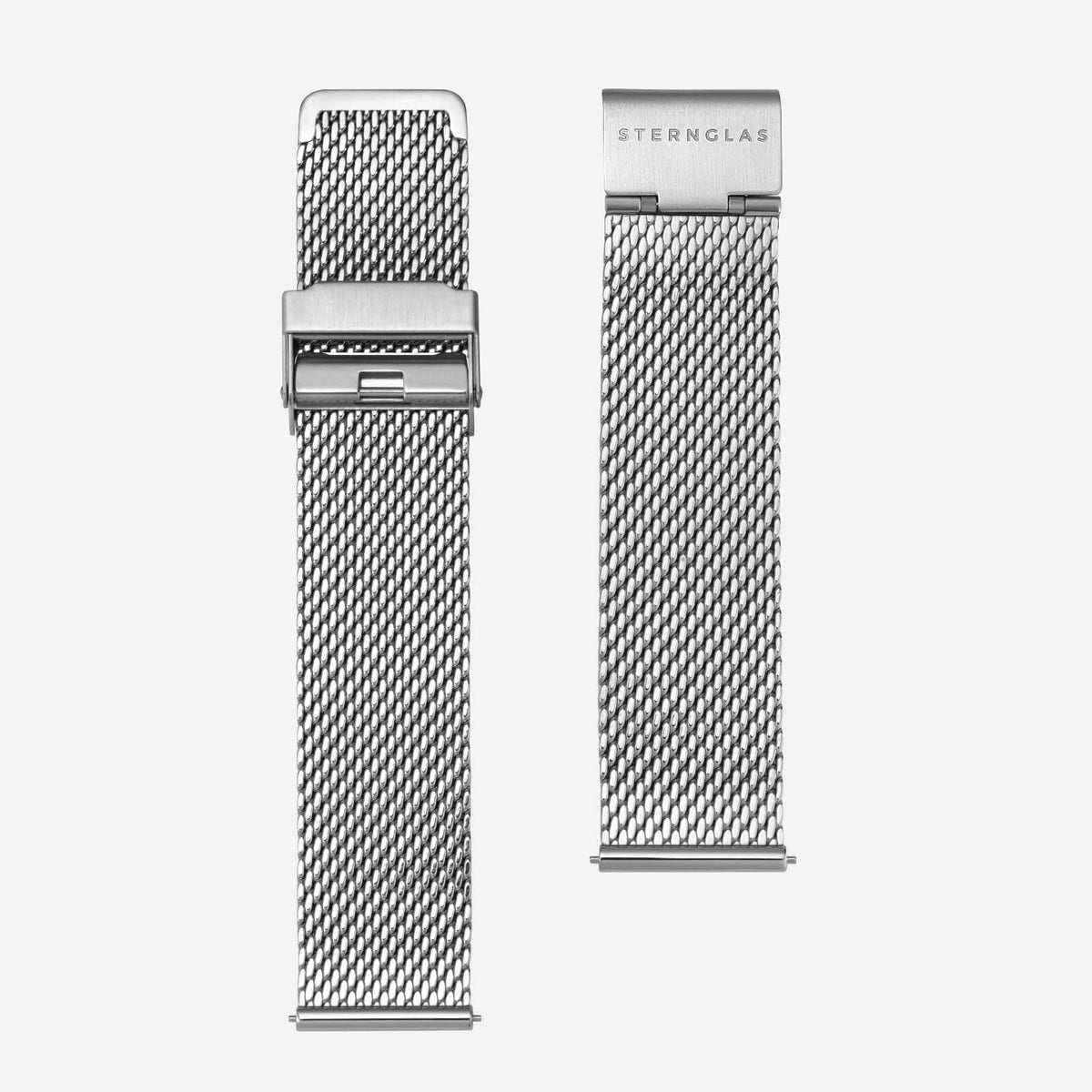 Sternglas | Milanaise 20 silver watch band | S03-MI04