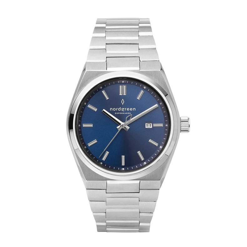 Nordgreen | Succession navy 41mm dial stainless steel strap | SN41SIHLSINA