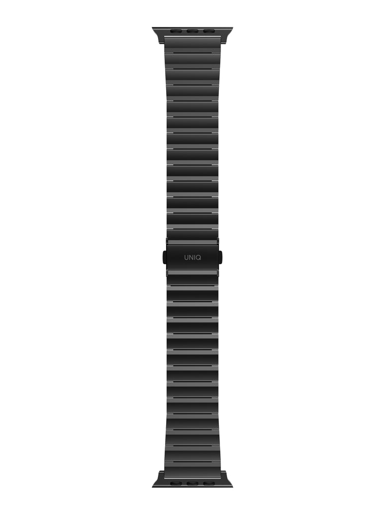 Uniq | Strova satain black stainless steel watch band - Apple Series | STRVMBLK